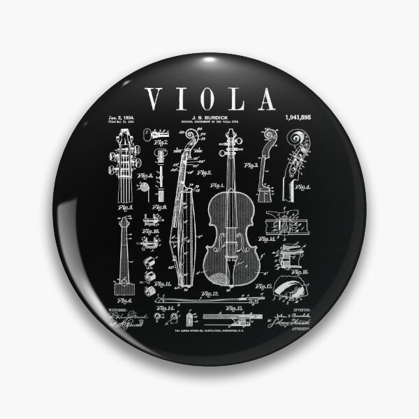 Item preview, Viola Player Musician Musical Instrument Vintage Patent designed and sold by GrandeDuc.