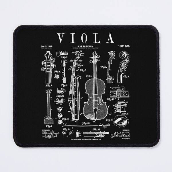 Item preview, Viola Player Musician Musical Instrument Vintage Patent designed and sold by GrandeDuc.
