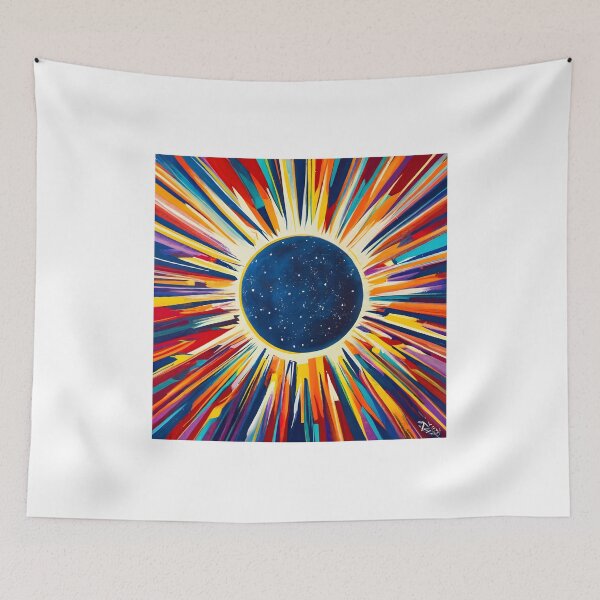 Item preview, Solar splash eclipse colorful designed and sold by SabyDigitalArt.