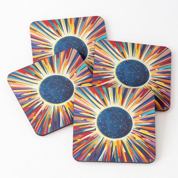 Item preview, Solar splash eclipse colorful designed and sold by SabyDigitalArt.