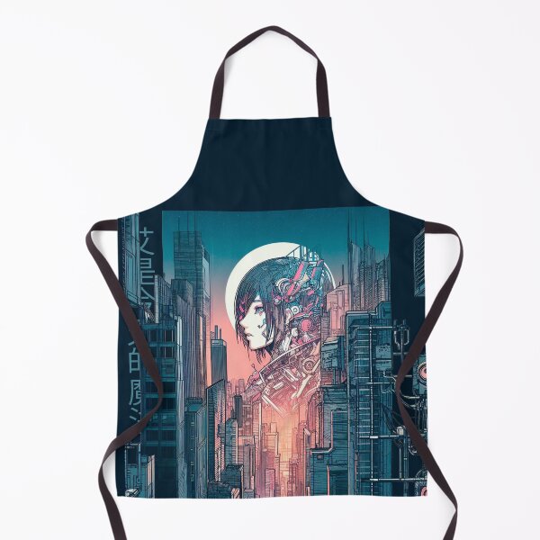 Item preview, Evolved Witch: Cyborg, Cyberpunk, Urban Landscape, and the Mystic Moon designed and sold by Wicc-a.