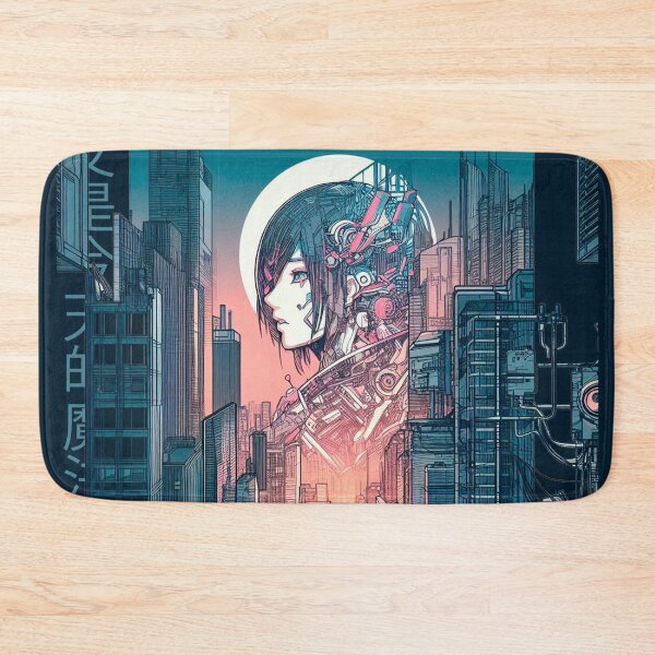 Item preview, Evolved Witch: Cyborg, Cyberpunk, Urban Landscape, and the Mystic Moon designed and sold by Wicc-a.