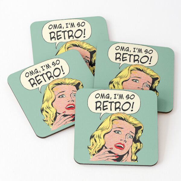 Item preview, OMG, I'm So Retro - Vintage Pop Art designed and sold by blackink-design.