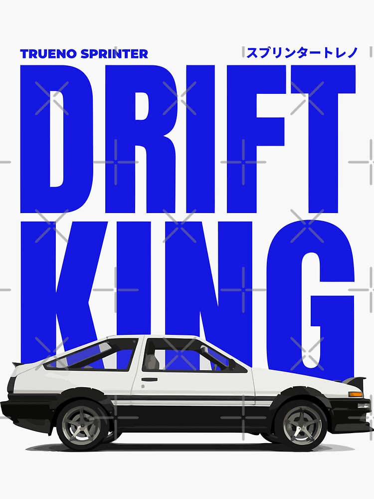 Initial D - AE86 Toyota Trueno Sprinter Sticker for Sale by