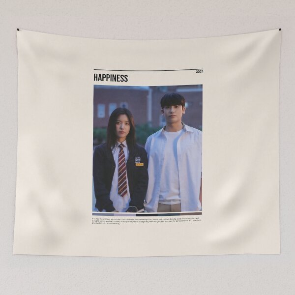 Item preview, Happiness, Minimalist Kdrama (2021) designed and sold by PinkandP.