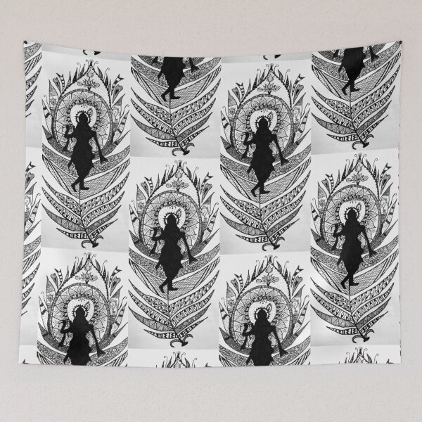 Item preview, Lord Krishna in peacock feather designed and sold by Kiruthikaarts.