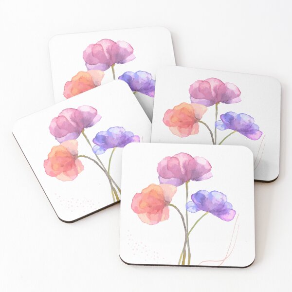 Artikelvorschau, Aquarellblumen für Ihre Wand und Objekte entworfen und verkauft von crazymessygirl.