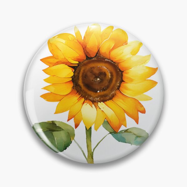 Aperçu de l'œuvre Aquarelle de tournesol créée et vendue par Vinecoco.