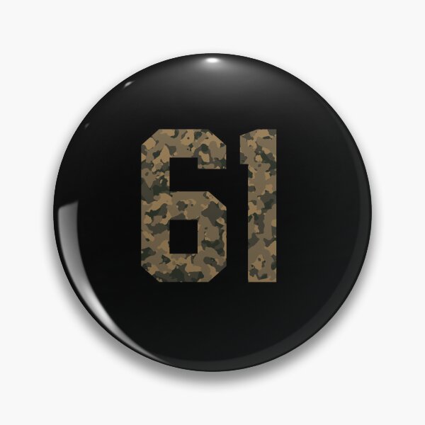 Item preview, Army Camouflage Number 61 - Sports Numbers designed and sold by NECHSTORE.