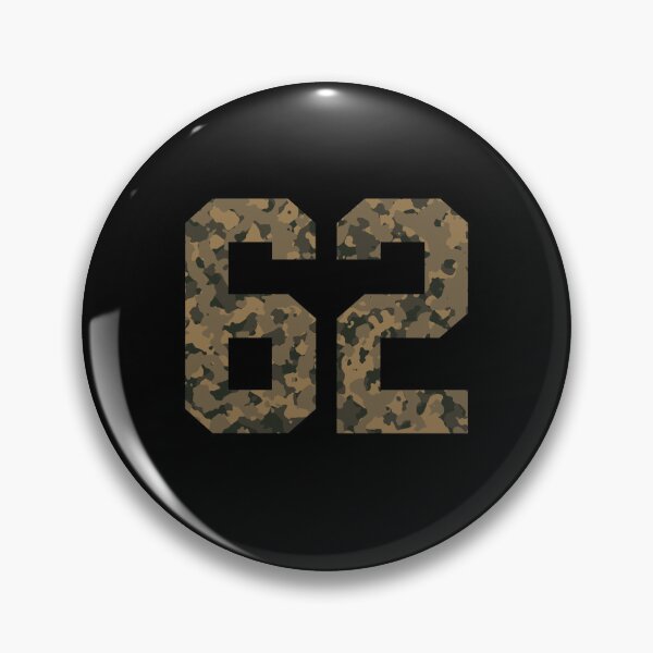 Item preview, Army Camouflage Number 62 - Sports Numbers designed and sold by NECHSTORE.