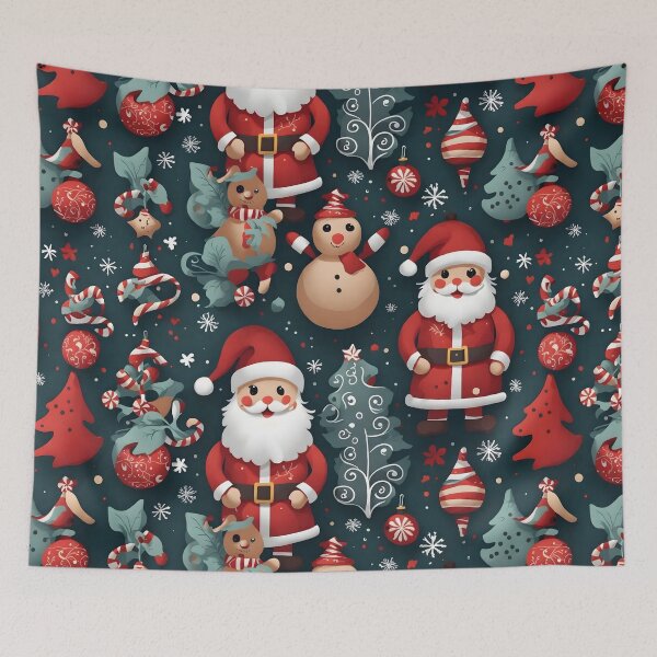 Item preview, Festive Christmas magic: background pattern with Santa Claus designed and sold by byaz3.
