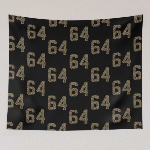 Item preview, Army Camouflage Number 64 - Sports Numbers designed and sold by NECHSTORE.