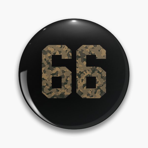 Item preview, Army Camouflage Number 66 - Sports Numbers designed and sold by NECHSTORE.