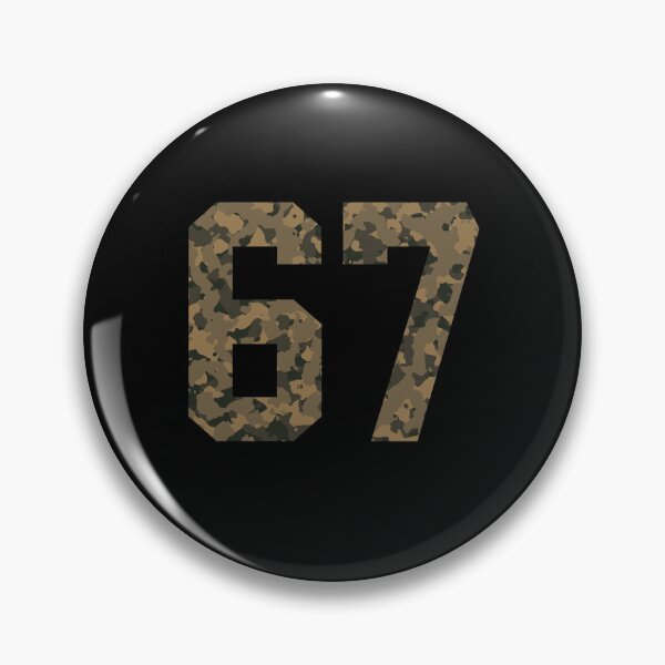 Item preview, Army Camouflage Number 67 - Sports Numbers designed and sold by NECHSTORE.