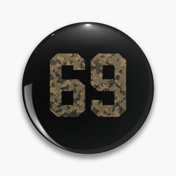 Item preview, Army Camouflage Number 69 - Sports Numbers designed and sold by NECHSTORE.