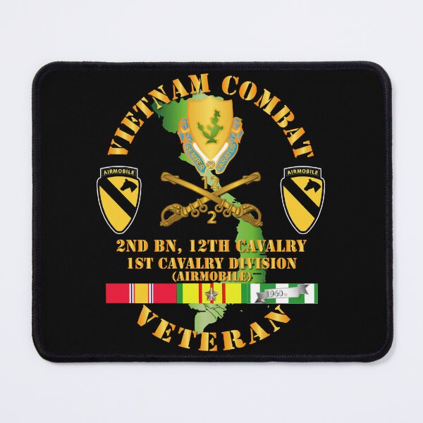 Item preview, Army - Vietnam Combat Cavalry Veteran w 2nd Bn 12th Cav DUI - 1st Cav Div designed and sold by Military Insignia Products.