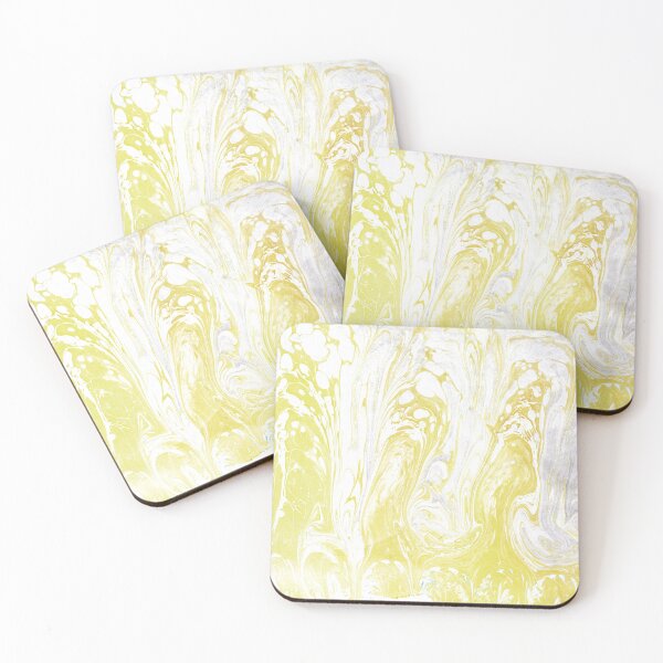 Item preview, Yelllow marble art water abstract background designed and sold by bozarslan.