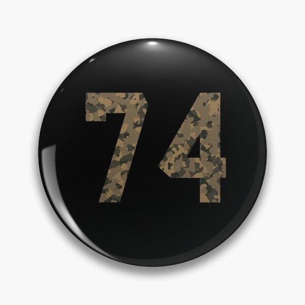 Item preview, Army Camouflage Number 74 - Sports Numbers designed and sold by NECHSTORE.