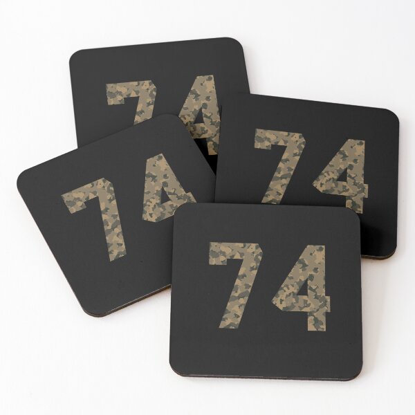 Item preview, Army Camouflage Number 74 - Sports Numbers designed and sold by NECHSTORE.