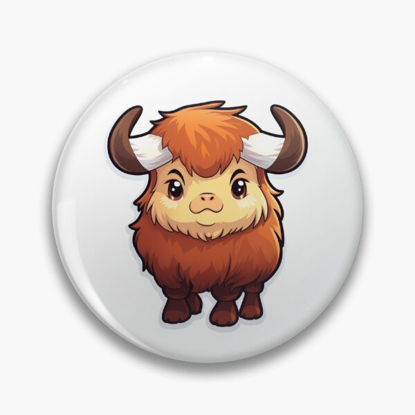 Item preview, Adorable Kawaii Bison - Cute Wildlife Art designed and sold by UnplainShirt.