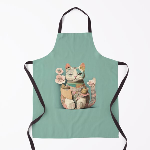 Item preview, Pastel Paws: Japanese Maneki Neko Lucky Collage designed and sold by ZedOhEe.