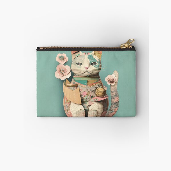 Item preview, Pastel Paws: Japanese Maneki Neko Lucky Collage designed and sold by ZedOhEe.