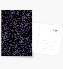 Amethyst Kristalle Postkarten