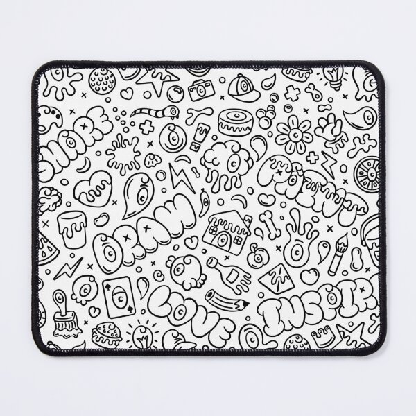 Item preview, Black and White Graffiti-style Doodles designed and sold by FloobDesigns.