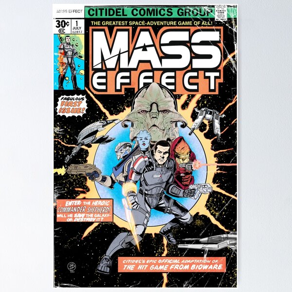 Item preview, Mass Effect '77 Comic Cover designed and sold by CrazyPencilComx.
