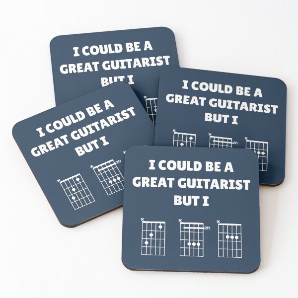 Artikelvorschau, I Could Be A Great Guitarist But I CBA (Gitarrenakkorde) entworfen und verkauft von guvnaguitars.