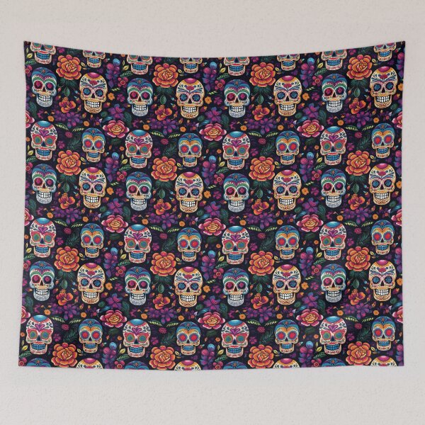 Item preview, Day of the dead mandala skull pattern designed and sold by OlmArtify.