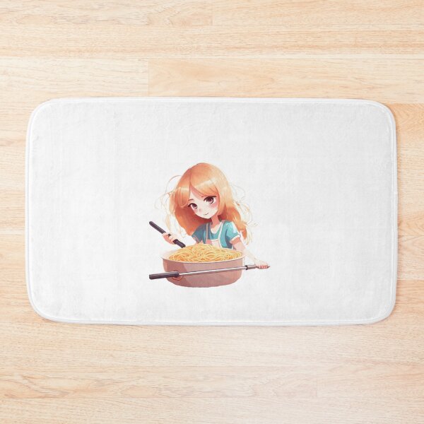 Item preview, Girl Eating Spaghetti Cute Kawaii Girl Eating spaghetti Cute Anime Girl Eating Spaghetti  designed and sold by MatthewViews.