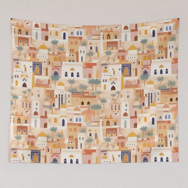 Item preview, Moroccan City Digital Pattern designed and sold by zolarche.