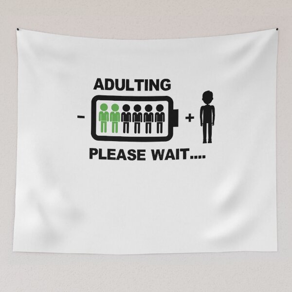 Item preview, Adulting Please Wait designed and sold by TeeTimeGuys.
