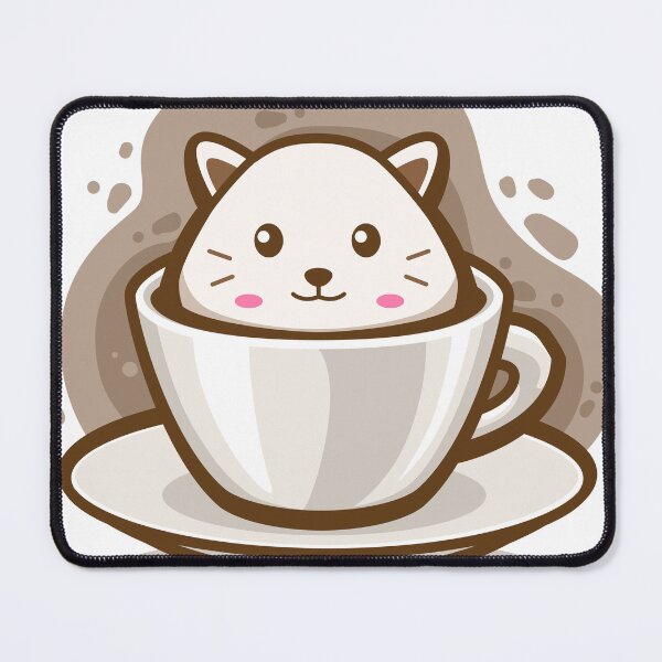 Item preview, Cat Coffee Drink Doodle Art designed and sold by chomaruddin tri amboko.