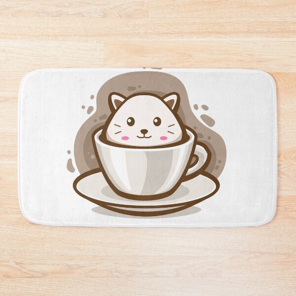 Item preview, Cat Coffee Drink Doodle Art designed and sold by chomaruddin tri amboko.