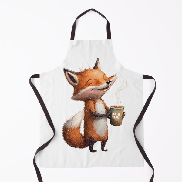 Item preview, Caffeine Lover Cute Fox with Coffee designed and sold by GirlGlowGraphic.