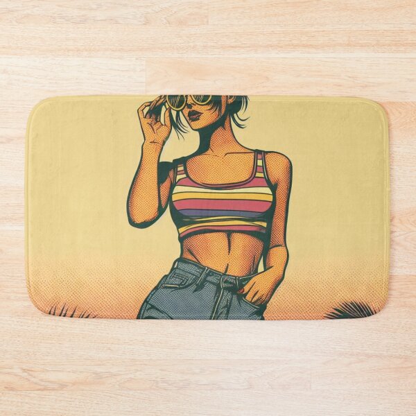 Item preview, pop art retro summer girl designed and sold by scabsecrete.