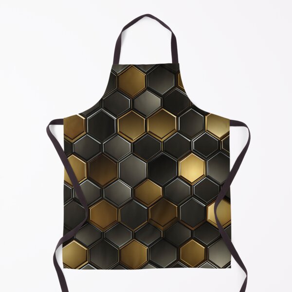 Item preview, Elegant Octagonal Armor - Gold, Black, and Grey Metal Art designed and sold by Jackflash2023.