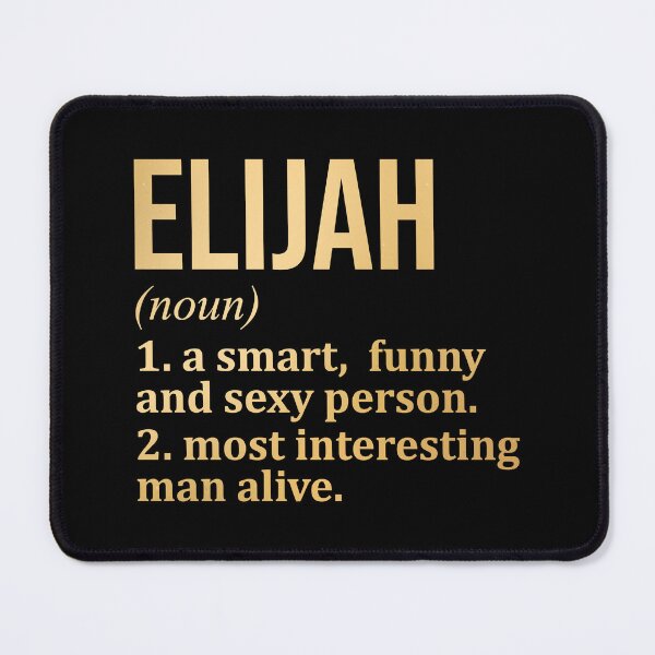 Item preview, Elijah Name Definition in Gold designed and sold by XCIV.