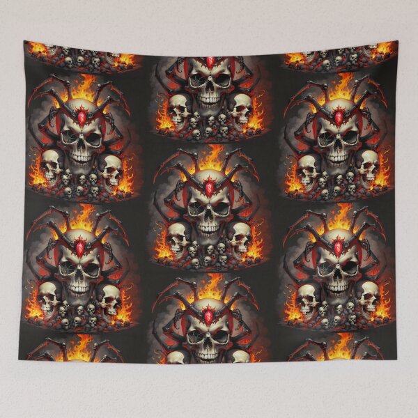 Item preview, Inferno Ruby of Skulls: Black Widow and Flames designed and sold by THEVOICE-AI.