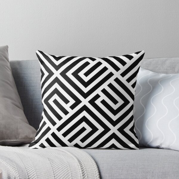 Item preview, LABYRINTH TILES PATTERN BLACK AND WHITE, BY SUBGIRL designed and sold by SUBGIRL.