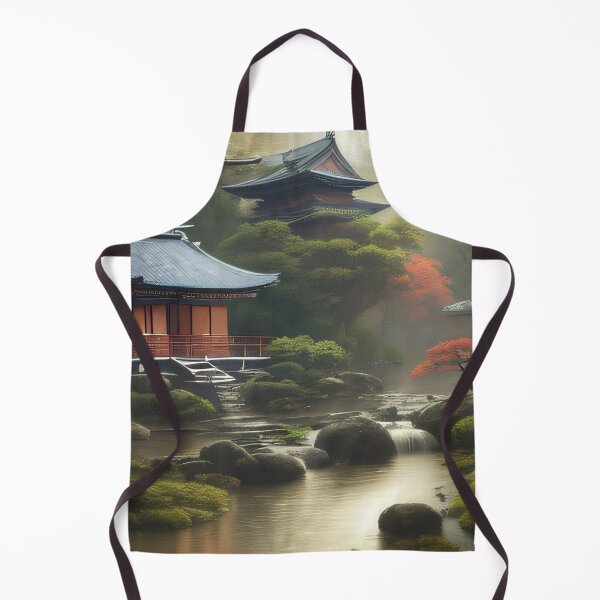 Item preview, Japanese Green Zen Garden Temple Architecture designed and sold by kawaiicrossing.