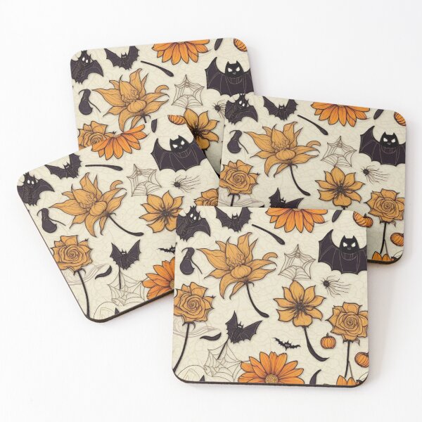 Item preview, flowers Halloween and bats designed and sold by NameOne.