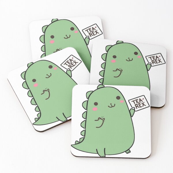Item preview, Kawaii cute dinosaur tea-rex green designed and sold by FenwickDesign99.