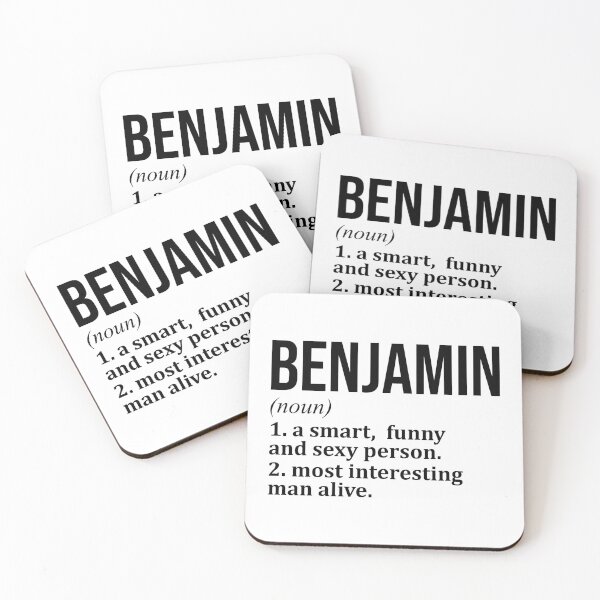 Item preview, Benjamin Name Definition designed and sold by XCIV.