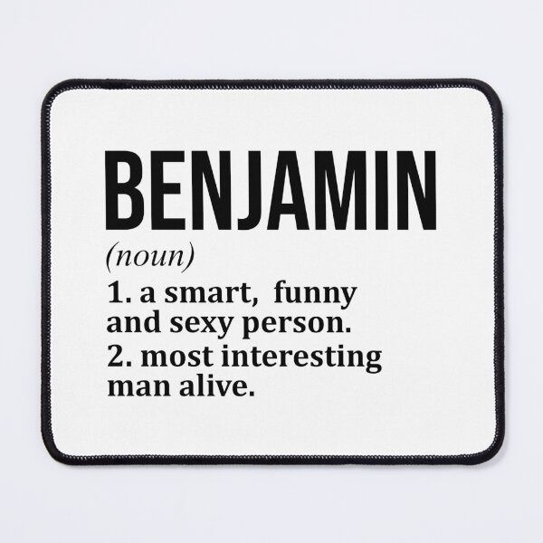 Item preview, Benjamin Name Definition designed and sold by XCIV.