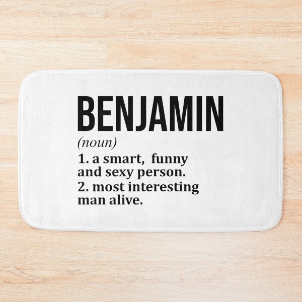 Item preview, Benjamin Name Definition designed and sold by XCIV.