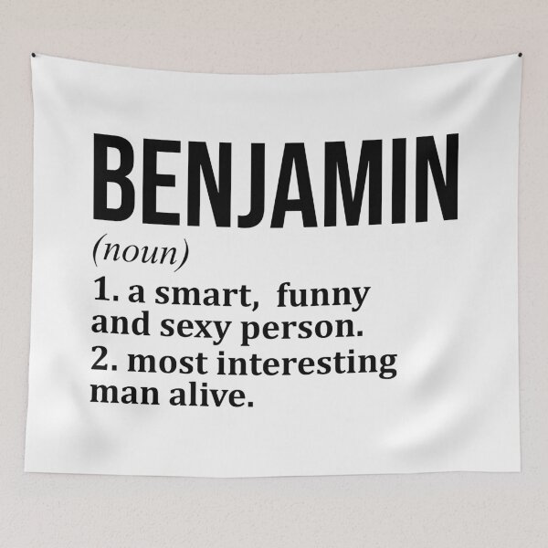 Item preview, Benjamin Name Definition designed and sold by XCIV.