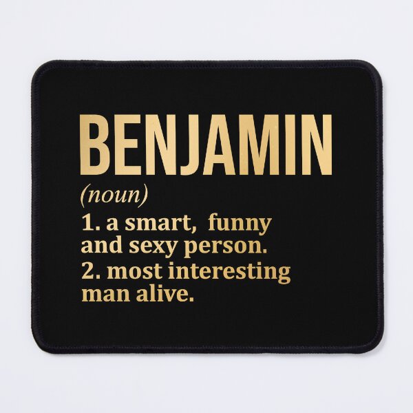 Item preview, Benjamin Name Definition in Gold designed and sold by XCIV.